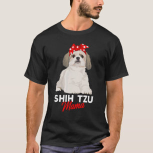 Camiseta Shih Tzu Mama Cute Shih Tzu Cachorro Mãe Engraçada
