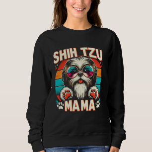 Camiseta Shih Tzu mama Shih Tzu Dog Pet Para Mulheres 1