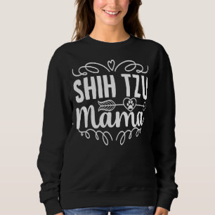 Camiseta Shih Tzu Mama Shih Tzu Mãe Shih Tzu Tzu S