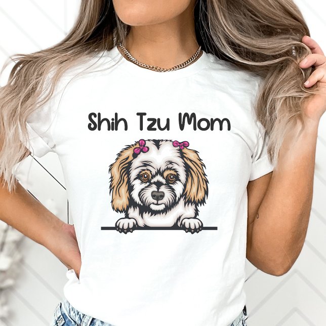 Camiseta Shih Tzu Mamãe Camisa, Mamã Cachorro (Criador carregado)