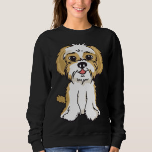 Camiseta Shih Tzu Ouro Brown White Dog