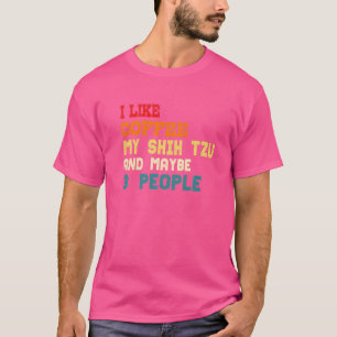 Camiseta Shih Tzu Para Mulheres Cachorro Tzus Pai De Café