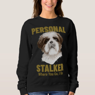 Camiseta Shih Tzu Personal Stalker Aonde Ir