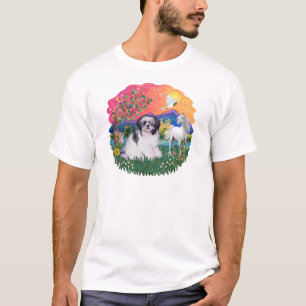 Camiseta Shih Tzu (preto e branco #1)