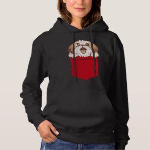 Camiseta Shih Tzu Puppy Dog No Seu Bolso