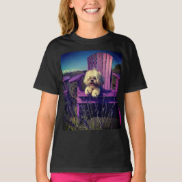 Camiseta Shih Tzu Relaxando ao Sol (Cães, Cachorrinho)