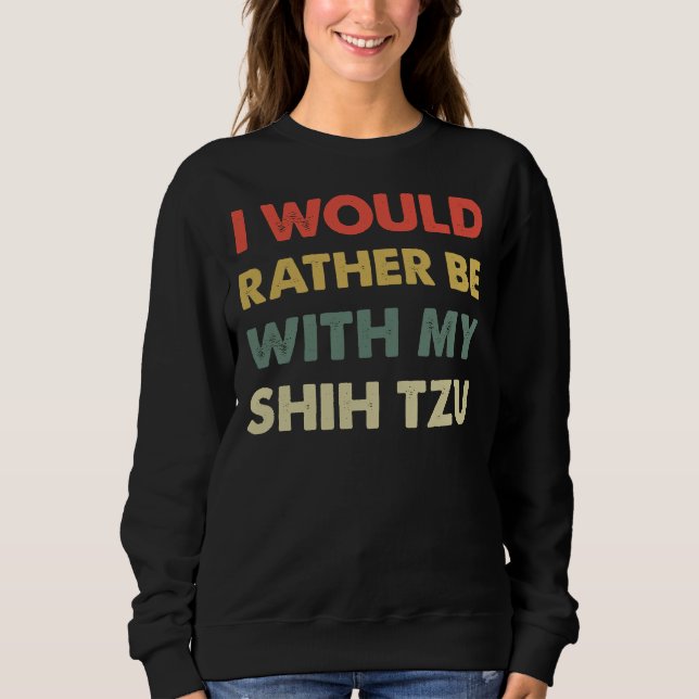Camiseta Shih Tzu Retro (Frente)