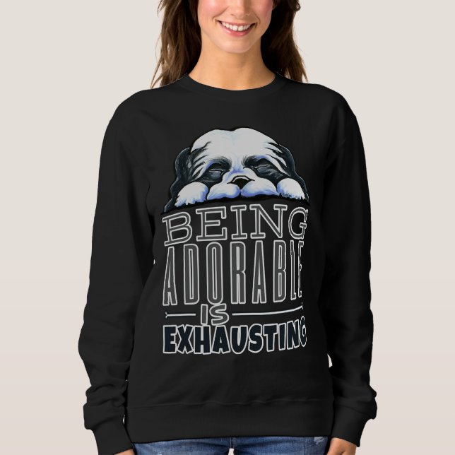 Camiseta Shih Tzu Sendo Adorável (Frente)