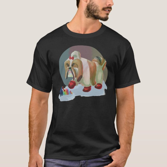 Camiseta Shih Tzu Shaved Ice (Frente)