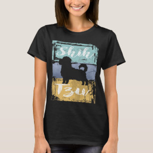 Camiseta Shih Tzu Tee - Vintage Retro Shih Tzu Dog