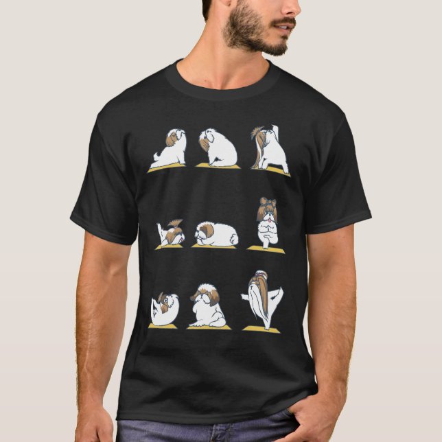 Camiseta Shih Tzu Yoga (Frente)
