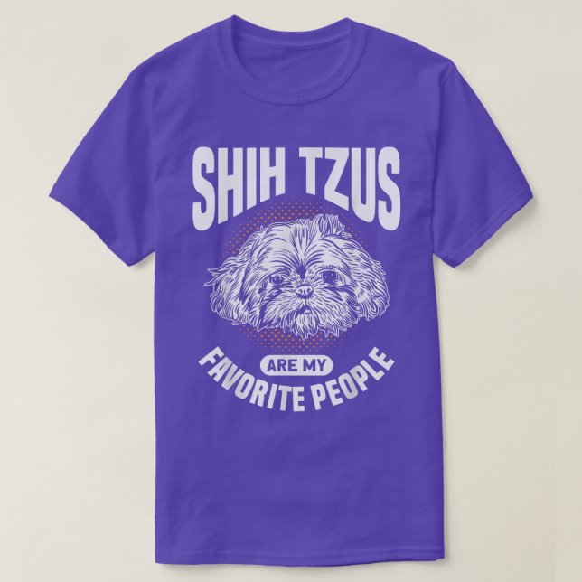 Camiseta Shih Tzus É O Meu Proprietário De Cachorro De Pess (Frente do Design)