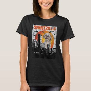 Camiseta Shihtzilla - Trem de Cão Amante de os animais Shih