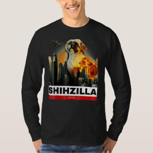 Camiseta Shihzilla Shih Tzu T Para O Cão Halloween