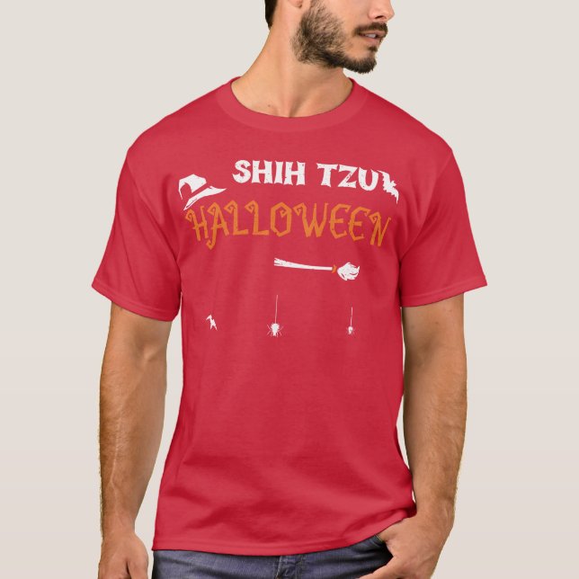 Camiseta Shihzu Halloween Halloween (Frente)