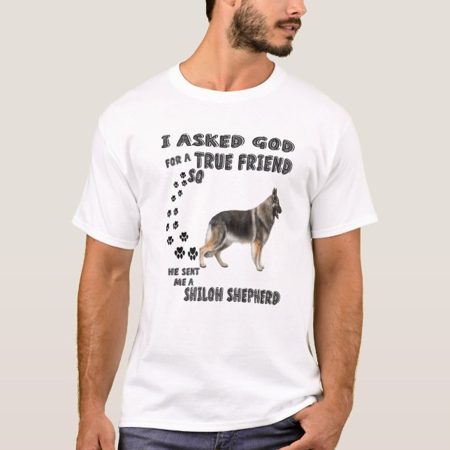 Camiseta Shiloh Shepherd Quote Mom Dad Costume, Cute Shephe (Frente)