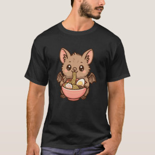 Camiseta Shimano Morcego Bigodudo Comendo Macarrão Ramen Ka