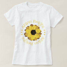Camiseta Shine Bright Yellow Sunflower