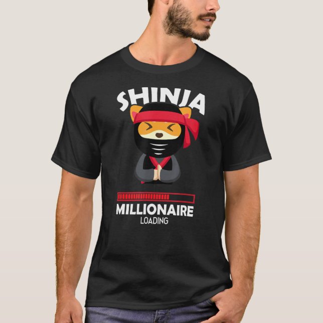 Camiseta Shinja Millionaire Carregando Cripto Blockchain (Frente)