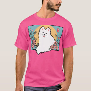 Camiseta Shinji, Cachorro Espelho Japonês Bonito, com Sakur