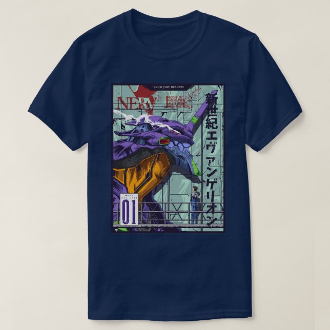 Camiseta Shinji Ikari Evangelion (Frente do Design)