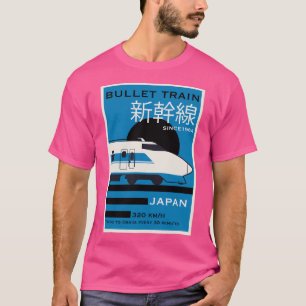 Camiseta Shinkansen do trem de bala do Japão viagem