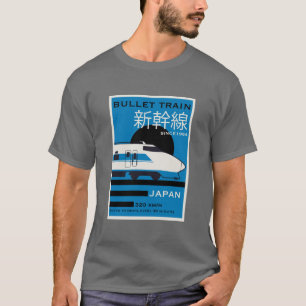 Camiseta Shinkansen do trem de bala do Japão viagem