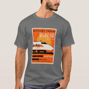 Camiseta Shinkansen do trem de bala do Japão viagem