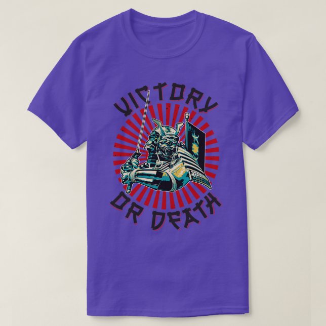 Camiseta Shinobi, o guerreiro japonês Samurai (Frente do Design)