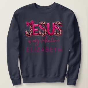 Camiseta Shiny Coquette Jesus é meu Namorados: Marinho azul