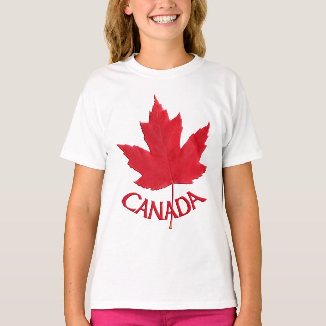 Camiseta Shir do Kid Canada Flag Sweatshirt Maple Leaf Kid (Frente)