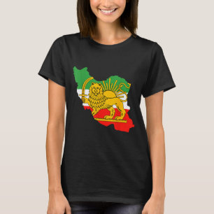 Camiseta Shir o khorshid, persia, leão e sol irã