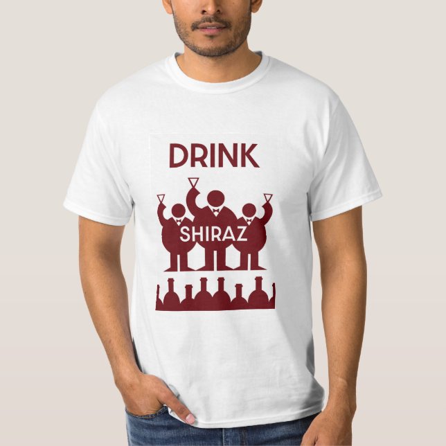 Camiseta Shiraz Wine Drinkers (Frente)