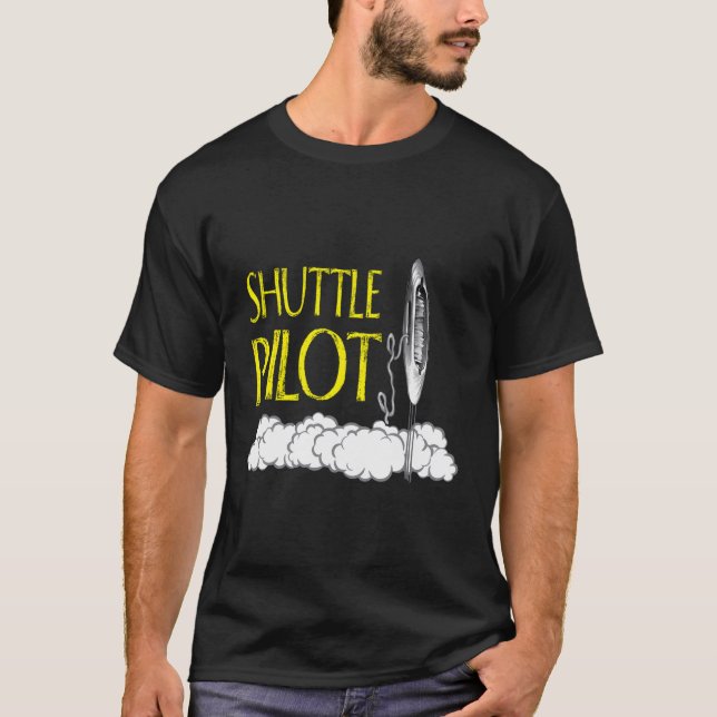 Camiseta Shirir Piloto de Shuttle de Presente com Tecelador (Frente)