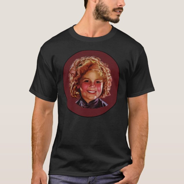 Camiseta Shirley Temple Classic Hollywood Stylized Poster M (Frente)