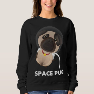 Camiseta Shirt 544 Clássico com Astronauta Espacial Pug
