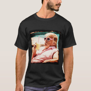 Camiseta Shirt Funny Vintage Pina Colada Trump 2024 Felon