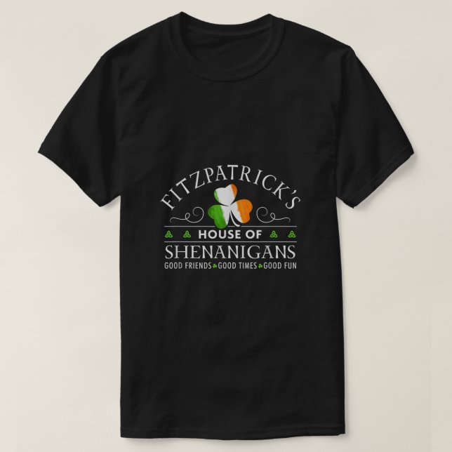 Camiseta Shirt House de Shenanigans St Patricks (Frente do Design)