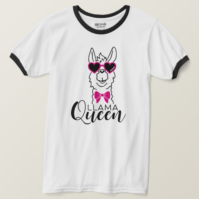 Camiseta Shirt Rainha Engraçado Para Meninas (Frente do Design)