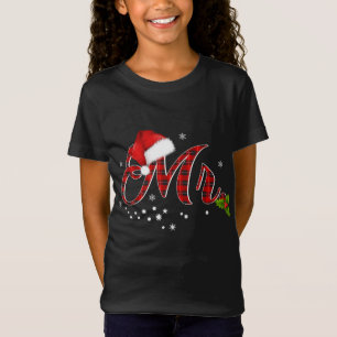 Camiseta Shirt Red Xadrez Santa Hat Casais Correspondentes 