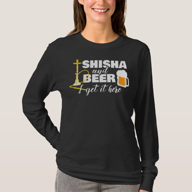 Camiseta Shisha Beer Hookah Steam Smoke (Frente)