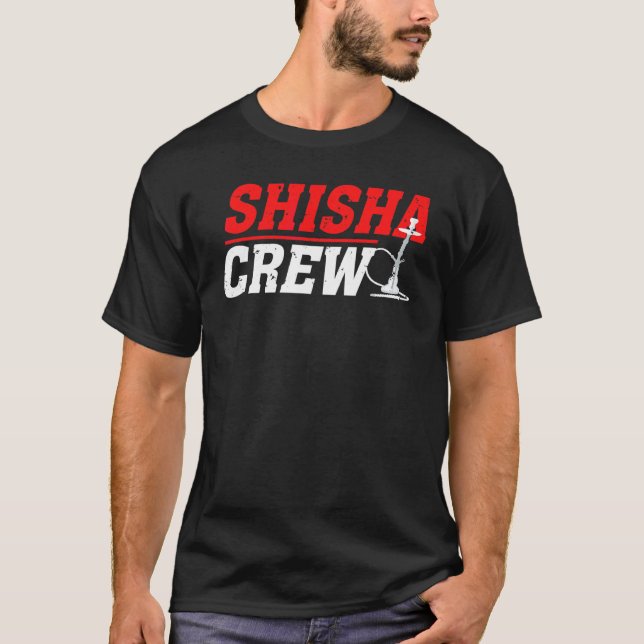 Camiseta Shisha Crew Hookah Cigarro Steam (Frente)