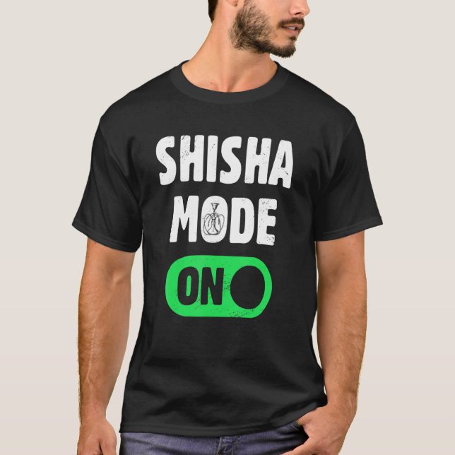 Camiseta Shisha Hookah Cigarro Shisha Modo Em Fa Estreita (Frente)