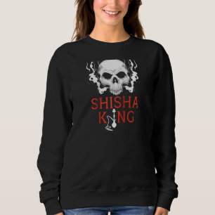 Camiseta Shisha King Skull Smoker Hookah Water Pipe Narghil