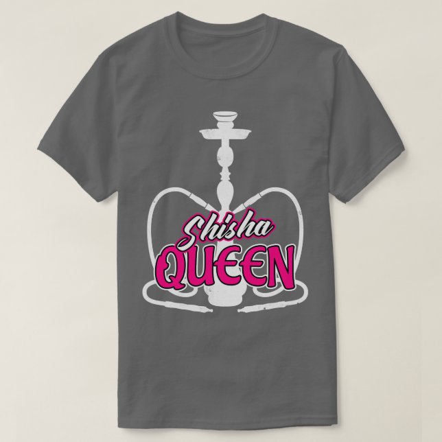 Camiseta Shisha Water Pipe Hookah Amam Mulheres (Frente do Design)