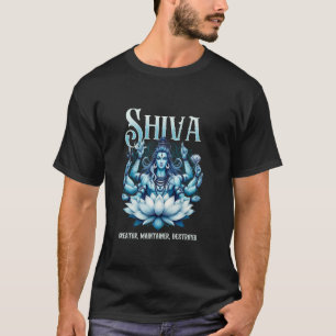 Camiseta Shiva Criador Mantenedor Destruidor Deuses Hindus 
