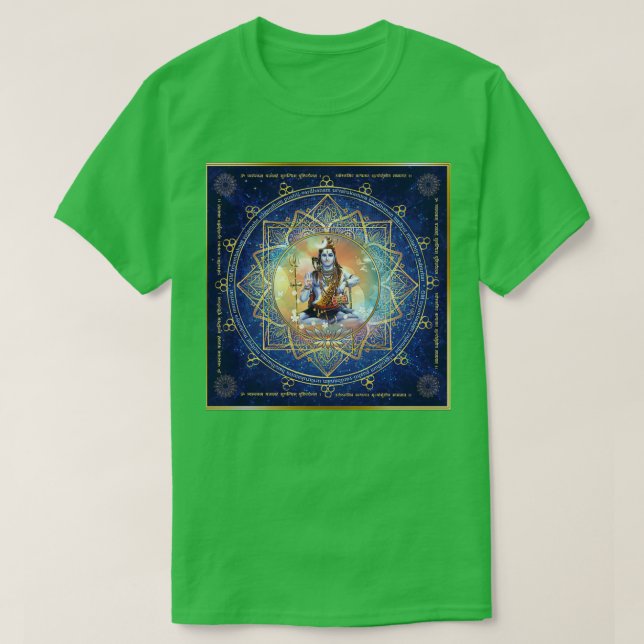 Camiseta Shiva Mahamrityunjaya Health Peace (Paz na Saúde)  (Frente do Design)