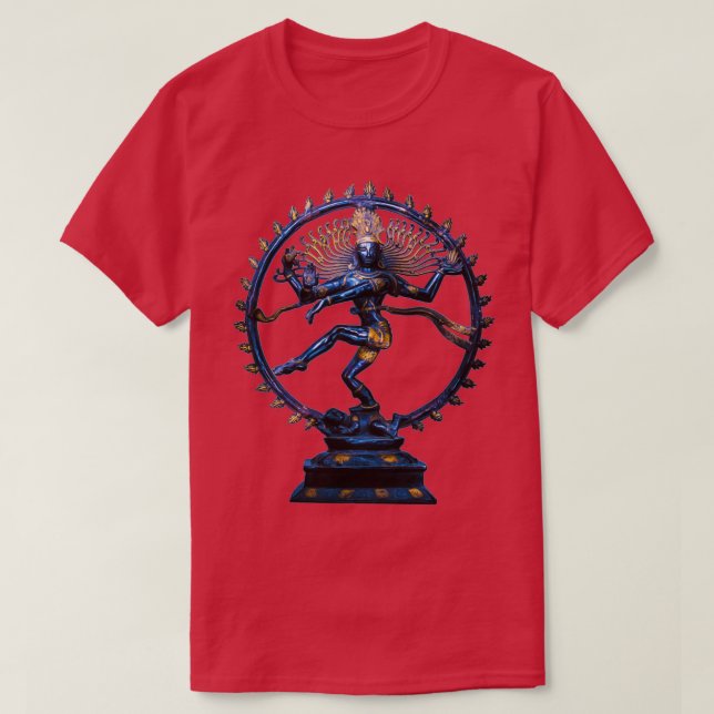 Camiseta Shiva Nataraj Senhor da Dança Cósmica e Remoção (Frente do Design)