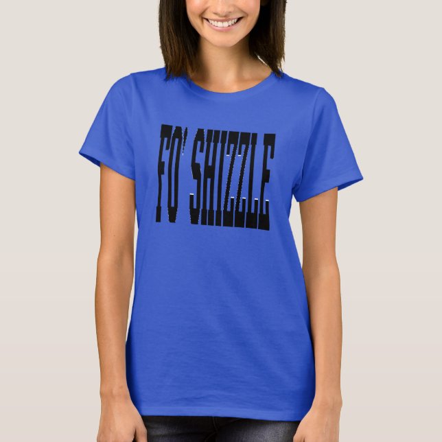 Camiseta shizzle do fo (preto) (Frente)