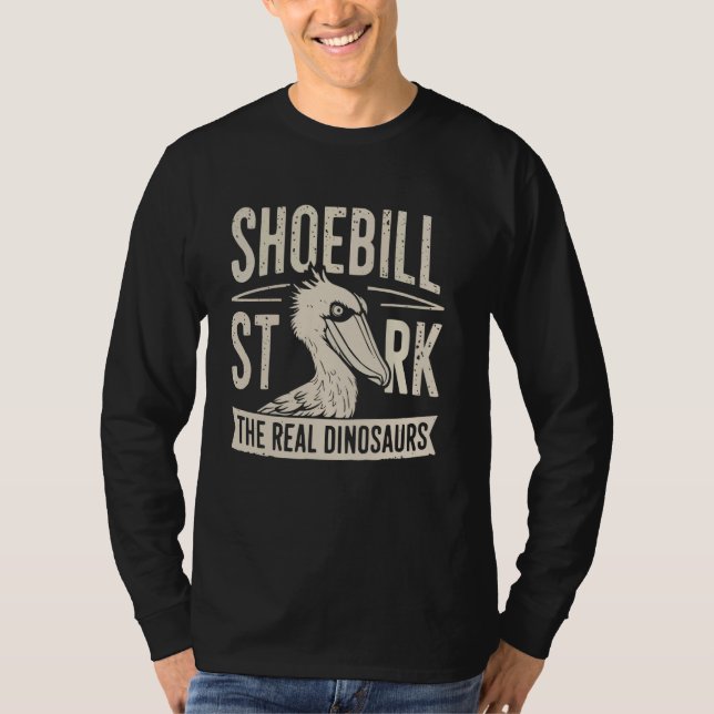 Camiseta Shobill Stork Lover Whalehead Bird (Frente)